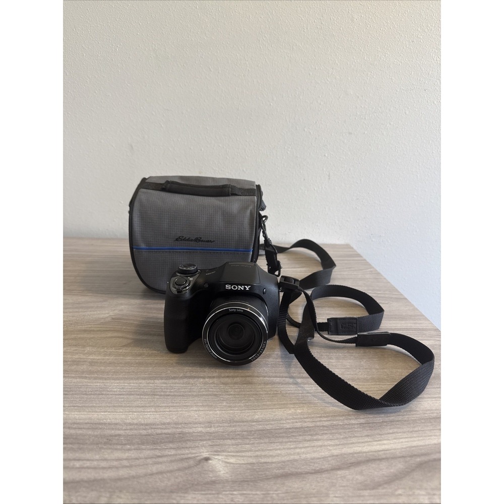 Sony Cyber-shot DSC-H300 20.1MP Compact Camera Black 35x Optical Zoom Flash
